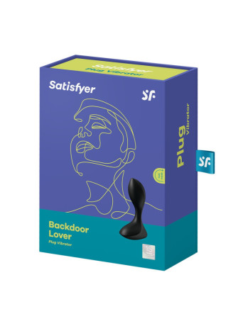Plug anal vibrant noir USB Backdoor Lover Satisfyer - CC597729